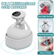 Electric Head Massager Scalp Massager For Hair Growth Relax Stress Migraine Relief Heated Vibration 