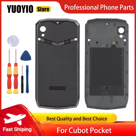 Battery Case Protective Battery Case Back Cover For Cubot Pocket Smart Phone 3M Adhesive Replacement
