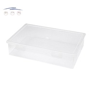 Plastic File Organizer Transparent Square Storage Box A4 Storage Box File Storage Box