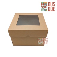 HIGH GLASS CAKE BOX GS 25 X 25 X 12 / CORRUGATED GS 25X25X12 HIGH GLASS (10Pcs)