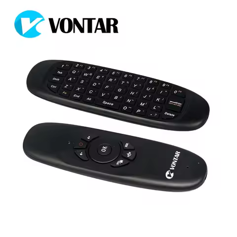 VONTAR English VONTAR C120 air Mouse Rechargeable mini Wireless Keyboard for Android TV Box H96max X