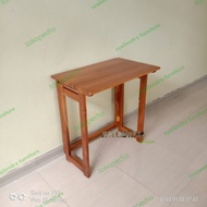 New meja kerja lipat, meja belajar lipat kayu jati 70x45x75