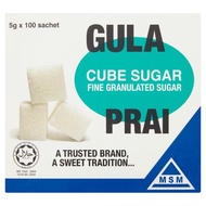 Gula Prai Cube Sugar 100 Sachet x 5g