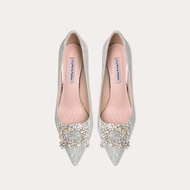 Size 33-46 Rhinestone Women Shoes Silk Pointed Toe Flats Shoes Wedding Shoes Women Bridal Shoes Plus