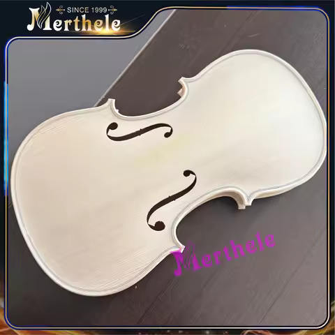 Violin Body 4/4 Maple Spruce Handmade Acoustic Violin Parts DIY White Unfinished