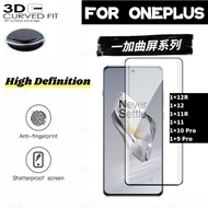 3D HD Glass Protector FOR oneplus Ace 3Pro 3 2Pro 2 13 12R 12 11R 11 10 Pro 9 Pro 4G 5G HD Edge Glue