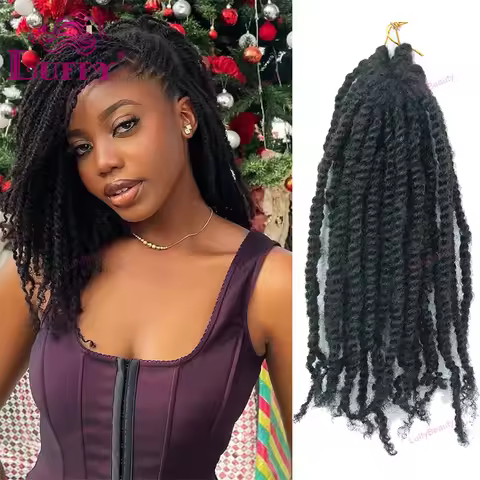 Human Hair Pre-Twisted Human Passion Twist Crochet Hair Human Hair Made Crochet Extensions Braiding 