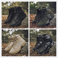 Ready Stock Outdoor Sports Shoes Hiking Shoes Tactical Boots Rubber Sole Military Boots Hiking Boots Rubber Hiking Shoes Original Combat Boots High-Top Hiking Shoes Delta Desert Boots Special Police Boots Waterproof Tactical Boots Outdoor Hiking Hiking Sh