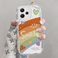 Casing Redmi 12 4G clear phone softcase High sense Wavy fashion Transparent phone case cover