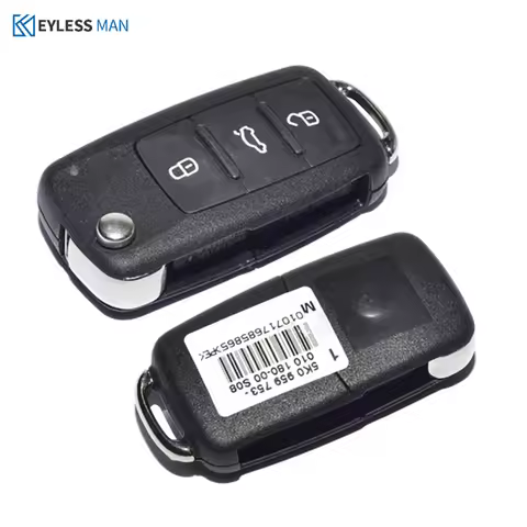 3 Buttons Remote Car Key Fit For VW Flip Remote Auto Car Control With 5K0 837 202 AD 434MHZ ID48 Chi