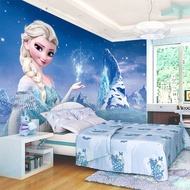 3d Cartoon Eco-friendly Mural Wallpaper Frozen Boys Girls Children's Room Bedroom Background Wall Wa