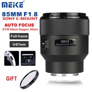 Meike 85mm F/1.8 Camere Lens Auto Focus Full Frame Portrait Prime Lens for Sony E-Mount Cameras A7,A7II A7R A7M4 A7R4 A7M3 A7RII A7RIII A7SIII A9 A1,etc