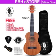 BLW 26 Inch 4 string Full Mahogany Hawaii Guitar Tenor Ukulele UT26A