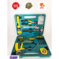 LIBAO Toolbox 46PCS SET KIT HARDWARE CAR LIFE HAMMER MANUAL SET TOOL WITH PLASTIC BOX