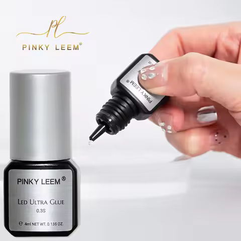 Pinky Leem Custom MSDS 0.3s 0.5s1-2s 2-3s. Uv Lash Glue Private Label Drying Waterproof Uv Glue Lash