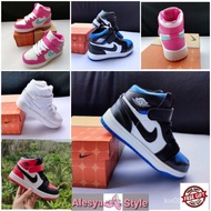 100% Original READY STOCK  HIGH CUT NIKE AIR JORDAN (BLUE/PINK/WHITE/RED) KIDS SHOES UNISEX KASUT BUDAK LELAKI &amp; PEREMPU