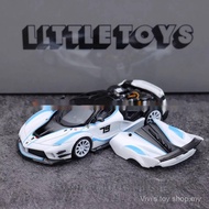 【Vivi toys】Little Toy Foshan Exhibition 1: 64 FXXK EVO # 79 white blue stripe Alloy Car Model 251014