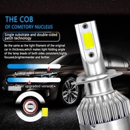 2 Pieces 4300K LED Headlight H1 H3 H4 H7 H8 H11 HB3 HB4 9012 Car LED Bulb 7600LM