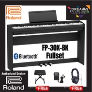 Roland FP-30X 88-key Digital Piano Home Package with RH-5 Headphone (FP30X / FP 30X / FP 30X-BK) BLA