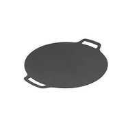 Cast Iron Griddle Plate, 36CM BBQ Grill Pan with Grill Pan Handle Gas Grill, Stove