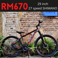 【Ready Stock】 ✿SHIMANO 29 inch 27  Mountain Bike Aluminium Basikal Bicycle✶