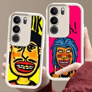 Case for VIVO V29E Y81s Y29 V40 Y100 V29 Y19S V27 Y81 V27E Y200e Y300 Lite Pro 5G Soft White E121 Bo