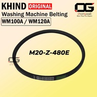 WM120A WM100A KHIND M20 M 20 M-20 belting Washing Machine (Z-480E)
