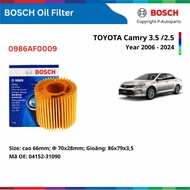 BOSCH Oil Filter 0986AF0009 paper Oil Filter for TOYOTA Camry 2006 to 2024