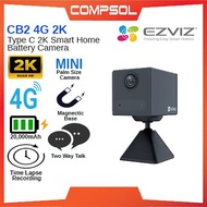 Ezviz CB2 4G Type C 2K Smart Home Battery Camera