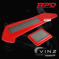 Yamaha Xmax Air Filter and Stainless CVT Filter Yamaha Xmax Stainless Air Filter/ and CVT Filter Ori