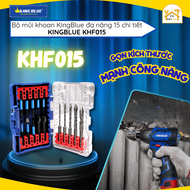 Bộ mũi khoan đa năng KingBlue ĐN KHF015 (mũi lệch tâm chuôi gài lục giác ) - Dụng cụ điện nước dân d