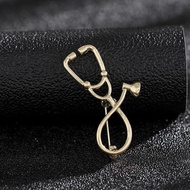Best Quality Imported Gold Stethoscope Doctor Brooch