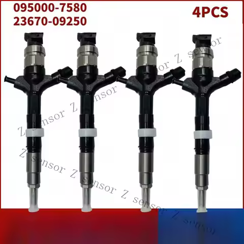 AAA+ 4PCS Fuel Injector 095000-7580 23670-09250 For Toyota Engine 2.0 D-4D 1CD-FTV