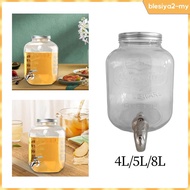 [BlesiyaedMY] Glass beverage dispenser, water dispenser, fruit infuser with, beverage