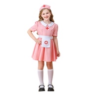 Girls Costume Pink Nurse Costume Doctor Nurse Costume Girls Performance Costume cosplay Dress