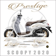 STRIPING SCOOPY 2020 - SCOOPY PRESTIGE / STIKER SCOOPY VARIASI PRESTIGE 01 PUTIH PUTIH