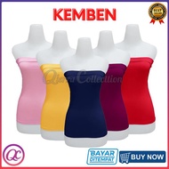 Tanktop Kemben Wanita Pakaian Dalam Cewe Tanpa Cup Polos Warna Kamisol Longtorso Tanpa Tali ketat Ba