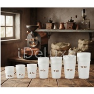Coffee Cups 2Oz, 3Oz, 4Oz, 8Oz, 12Oz, 16Oz Hot Paper Cup