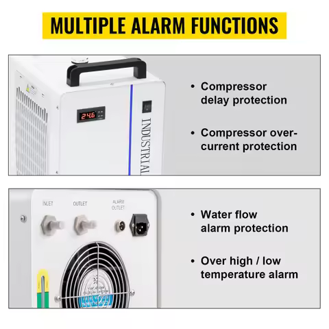 SIHAO Industrial Water Chiller CW-5000 CW-5200 Thermolysis Water Cooler Laser Engraver Chiller For 8