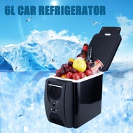 12V Refrigerator Freezer Heater 6L Mini Car Freezer Cooler &amp; Warmer, Electric Fridge Portable Icebox Travel Refrigerator