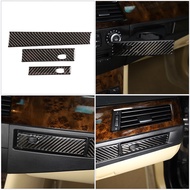 Real Carbon Fiber Cup Holder Sticker For BMW 5 Series E60/E61 Automobile Accessories