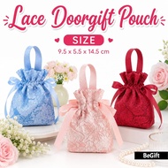 Lace Beg Doorgift Pouch Bag Floral Gift Bag Cute Goodies Bag Kahwin Wedding Christmas Candy Bag