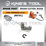 BG328 BRUSH CUTTER: PAWL WITH SPRING & CLIP (METAL)/ SPARE PART MESIN RUMPUT FR3001 STIHL TANAKA TAN