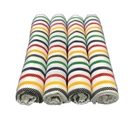 BAYIe - 4 pcs Bedong Bayi Kain Flanel Lurik / Selimut bayi / Alas tidur bayi / Alas stroller / Bahan