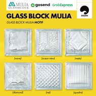 GLASS BLOCK MULIA / GLASS BLOK KACA 1 DUS (6 BUAH)