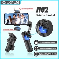 【New】M02 3-Axis Handheld Gimbal Stabilizer AI Tracking Anti-Shake Gimbal Stabilizer Vlog Live Selfie