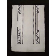 ♞,♘,♙PRECUT EMBROIDERED FABRIC Gusot Mayaman (#010-I) White