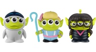 Mattel Pixar Alien Remix 3-Pack Bo Peep, Edna Mode & EVE 3-in Mashup Character Figures in a Pizza Bo