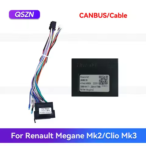 QSZN Car Radio Canbus Box Adaptor LN06.20 For RENAULT MEGANE 2/FLUENCE Clio Mk3 Kangoo trafic Mk2 X8
