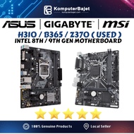 INTEL 8TH / 9TH GEN MOTHERBOARD H310 B360 B365 Z370 1 MONTH WARRANTY i7-9700 i7-8700 i5-8500 i5-9400